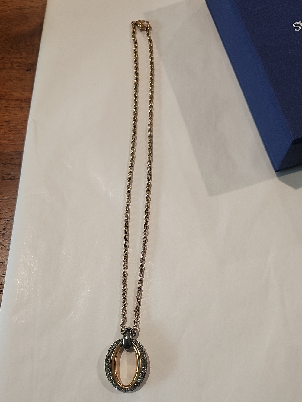 Swarovski WOMEN Silver-Tone Pendant Necklace